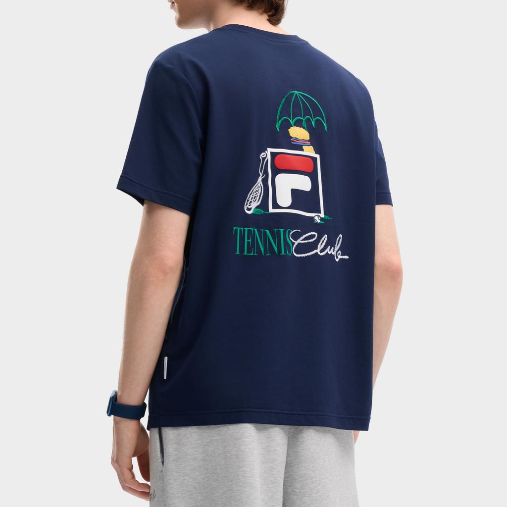 Fila Tennis Embroidered Print Casual Comfortable T-Shirt Men Tops A11M633143FDB