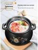 High-Temperature Resistant Large Capacity Ceramic Casserole and Soup Pot for Gas Flame