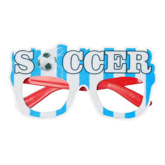 Football Glasses, Soccer Themed Decorative Glasses, Lightweight Paper Frame Party Props, for Fan Gatherings And Team Building