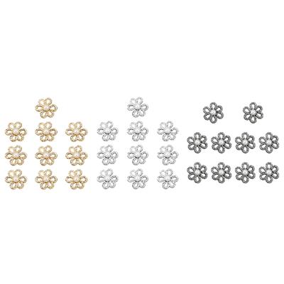 10 Pièces Boutons de Jeans Fleurs Boucles Serre-Taille pour Jeans DIY Compact Polyvalent Décor de Couture Serre-Taille pour Pantalons Jupes