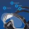 YBLKJ M1012S Freediving Mask with Nose Guard