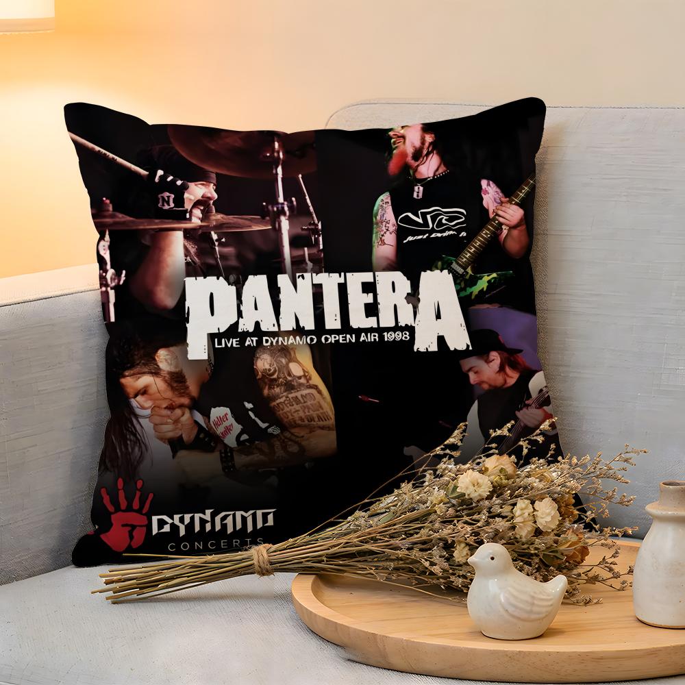 Cushion Cover  Linen  SkinFriendly Soft Decorative Case for Sofa Home Decor PPantera Band Pillow cover 30x30cm