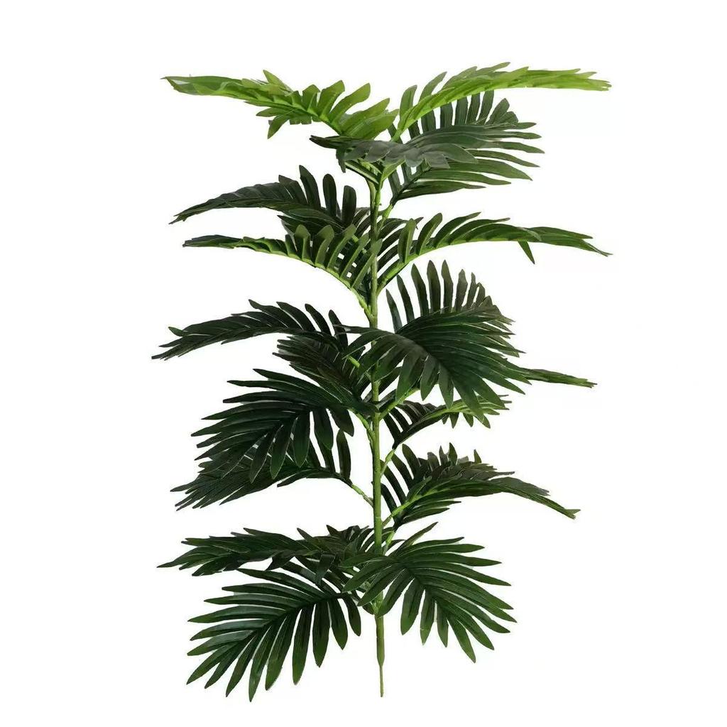 Areca Palm and Iron Tree Leaves - Artificial Green Plants for Home, Office, or Exhibition Decor