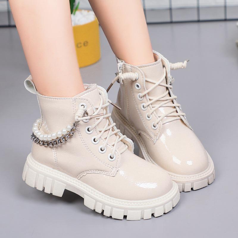 Koreanische version des Britischen stil kinder Martin stiefel retro mädchen leder stiefel kurze stiefel