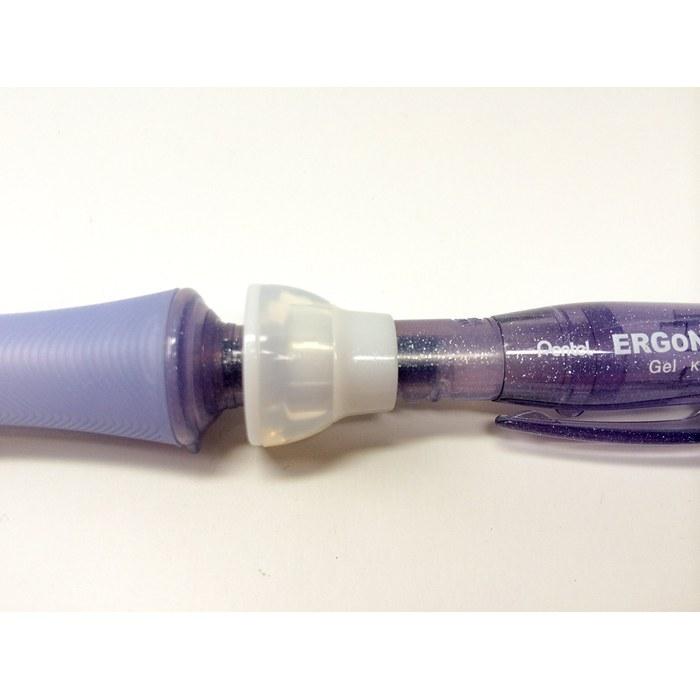 Pentel ERGoNoMiX Gel Ballpoint Pen 0.5mm (Clear Violet) Black