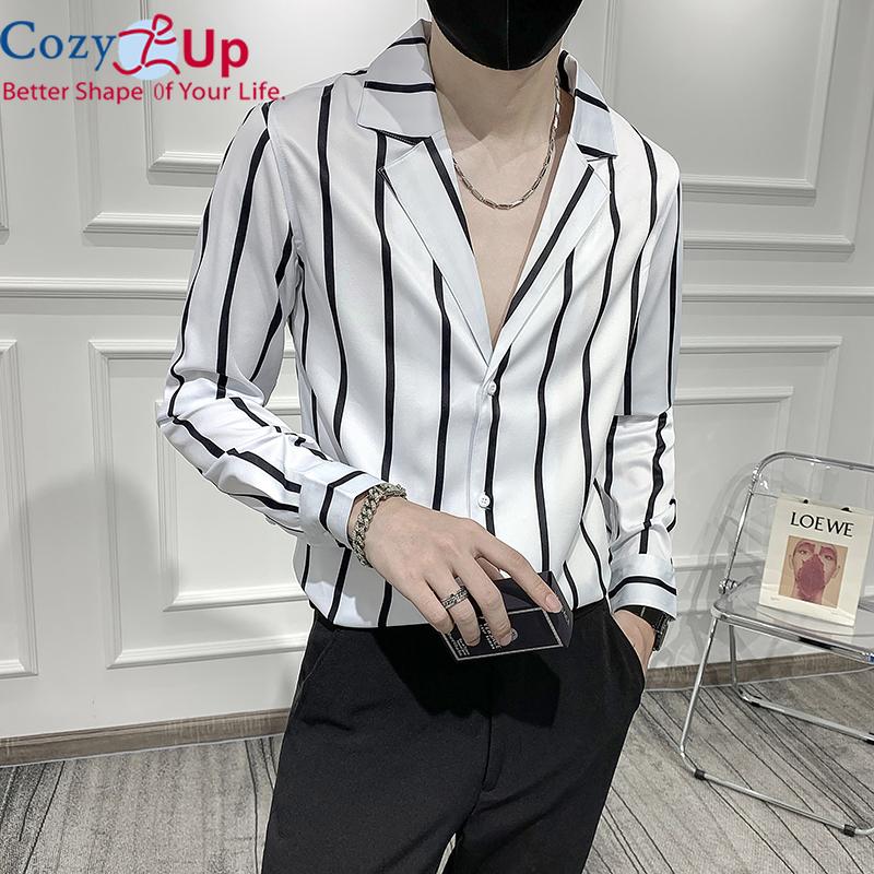 Men Long-sleeved Slim Shirt Casual Men 