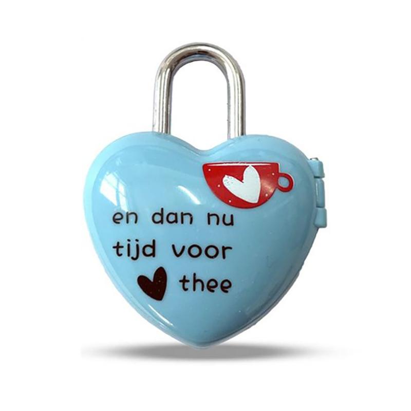 Mini cadran de călătorie Cifre în formă de inimă Număr de cod Număr de cod Parolă Lacăt cu combinație Dragoste Bagaj Valisă Încuietoare de siguranță din metal