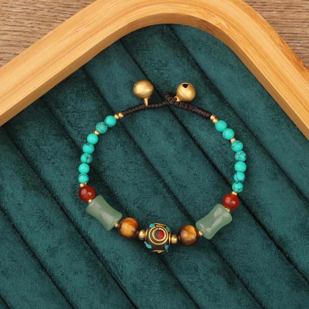 Braided Tibetan-style Bracelet Nepal Tibetan Style Vintage Beaded Bracelet Bohemian Bracelet  Gift