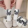 1pair Cartoon Skin-Friendly Print Warm Egg Dog Socks Comfortable Colorful Lightweight Feel Multi-element Breathable Daily Cute