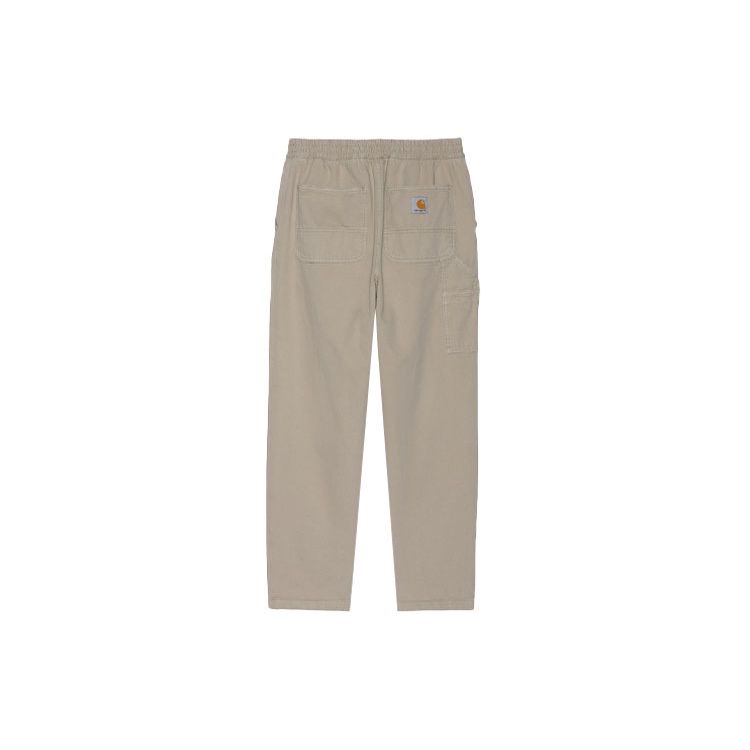 Carhartt WIP High Waist Solid Color Straight Leg Pants Classic Logo Tag Wide Work Pants Men bottoms I029919-G1-GD
