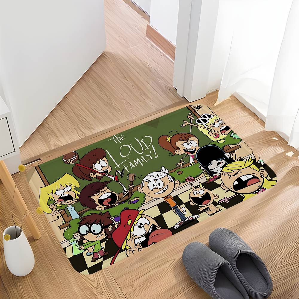 Anime T-The Loud House Kitchen Mat Kids Room Bedroom Decoration Balcony Anti-Slip Doormat Living Room Alfombra
