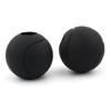 2PCS 24-32mm Motorcycle Bumper Guard Blocks Anti-drop Protector Black Rubber
