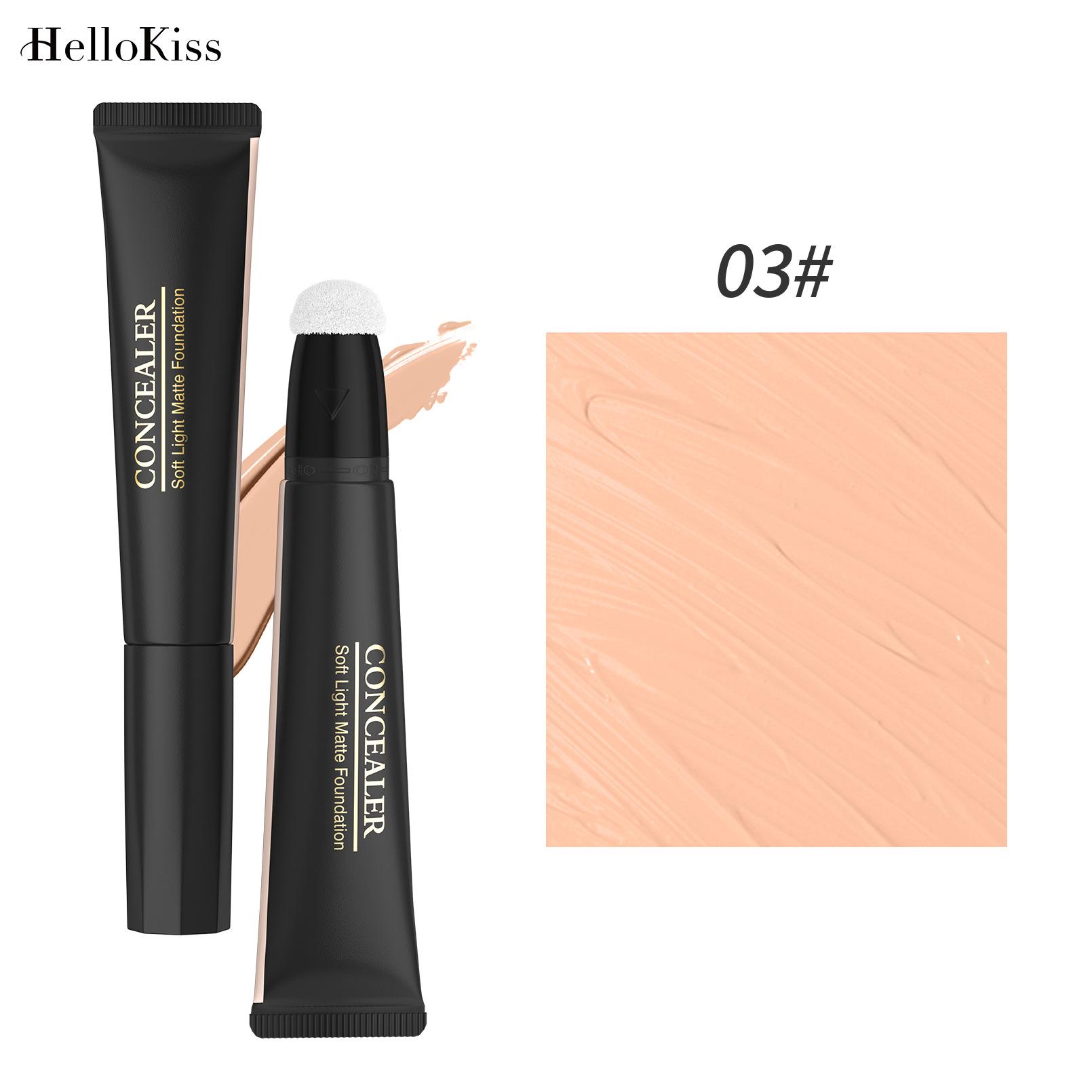 

1PC Concealer Liquid Foundation, Легкая жидкая основа Concealer, Деликатный и натуральный осветляющий консилер-губка 03