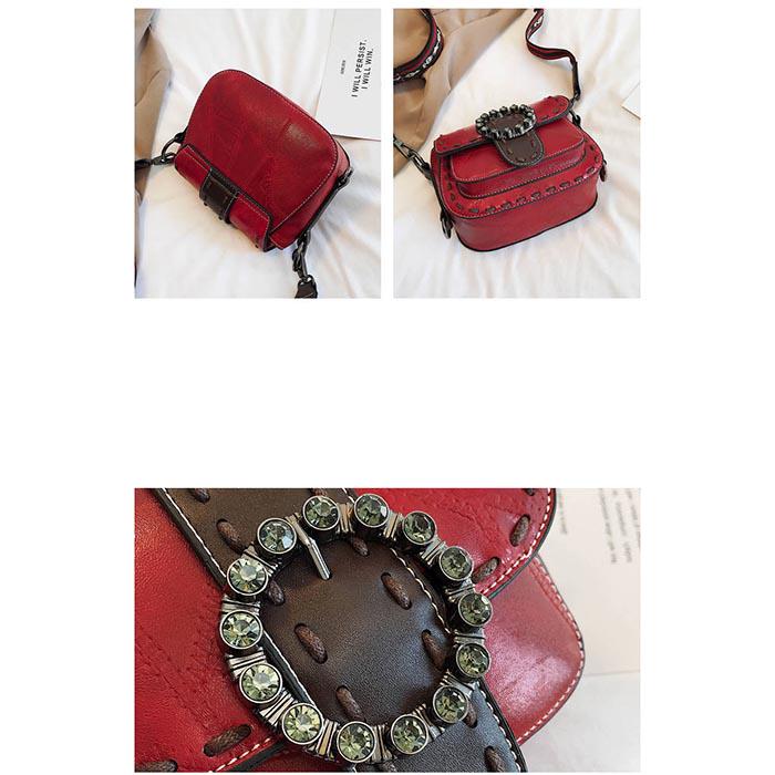 Geantă pătrată mică sălbatică, geantă Messenger cu lanț, geantă mini cu clapetă de umăr 