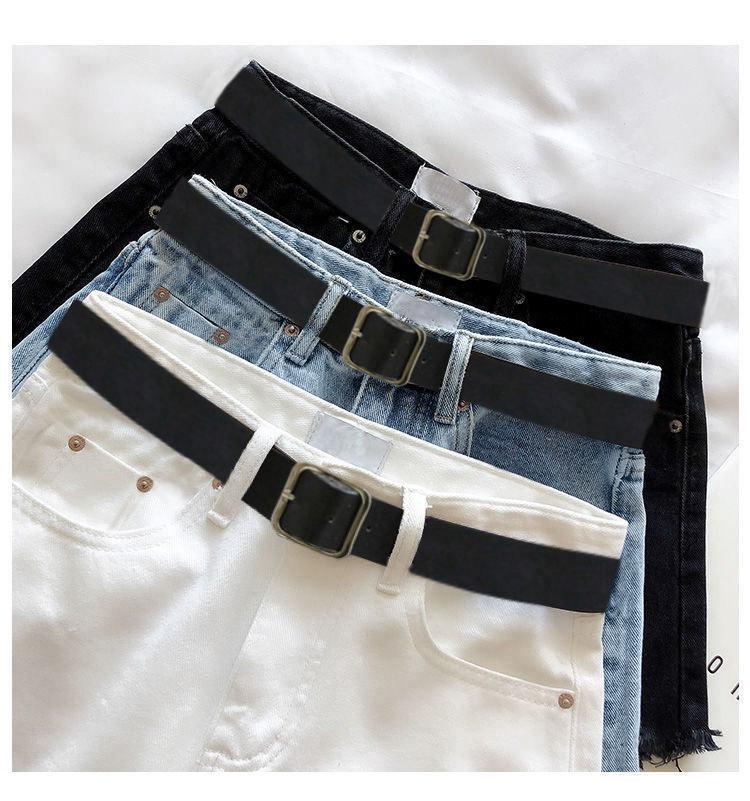 Damen High-Waist zerrissene Jeans-Shorts - Sommerlich lässig A-Linie, ausgefranster Saum, Bauchkaschierend, Schlankmachender Wide-Leg Stil