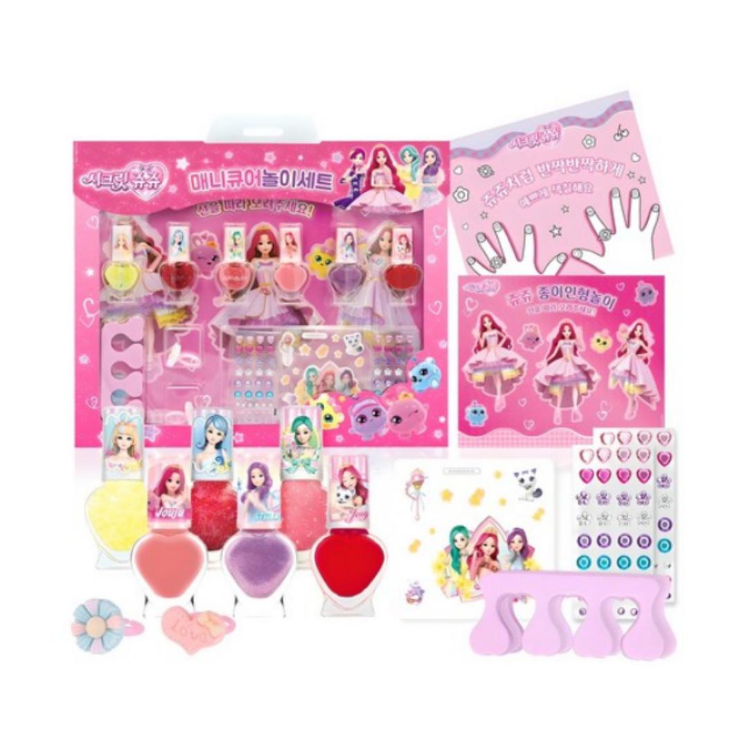 

Little Bling Secret Jouju Звездная Богиня Мини Маникюр для Ногтей Игровой Набор + Игра с Раскрашиванием Ногтей + Набор для Игры с Бумажной Куклой, 6 Мини Лаков для Ногтей + ...