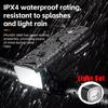 ROCKBROS Bike Light Set Headlight Taillight Cycling Waterproof USB LED RearLight