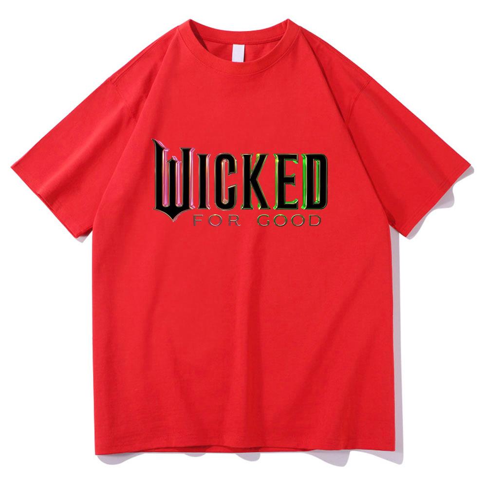 

2025 MovieWicked for Good T Shirt Retro WomenUnisex Clothing Cotton Clothes Graphic Tops for Lover Gifts Hight Quality T Shirts S
