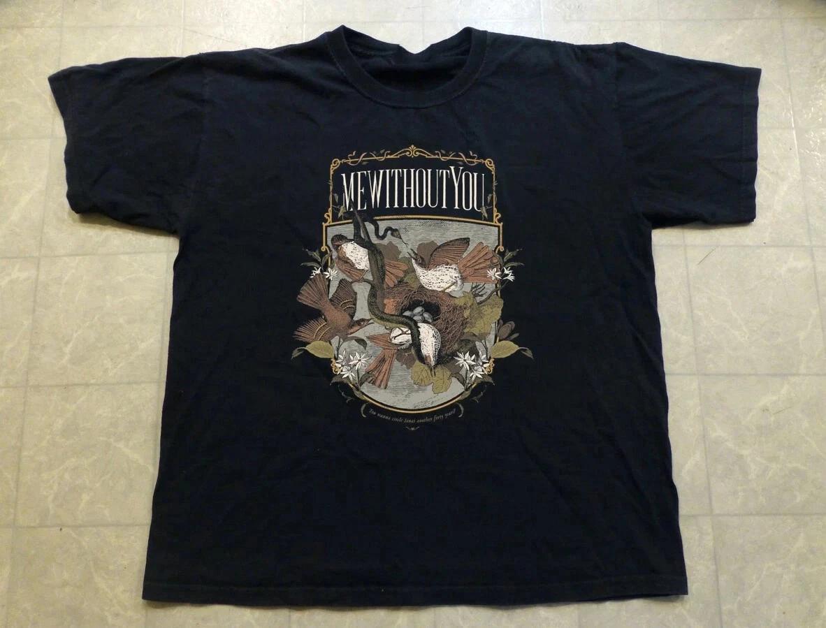 New mewithoutYou Black Cotton Gift For Fans Unisex S-5XL Shirt JM631 4XL