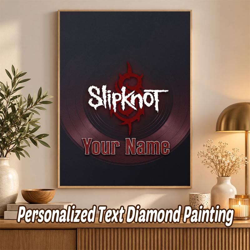 Slipknot Custom Name Text 5D Diamond Painting Kit DIY Full Drill Diamond Art Decoration