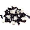 100Pcs 6-10mm Black Plastic Toy Eyes Safety DIY for Teddy Bear Animal Dolls