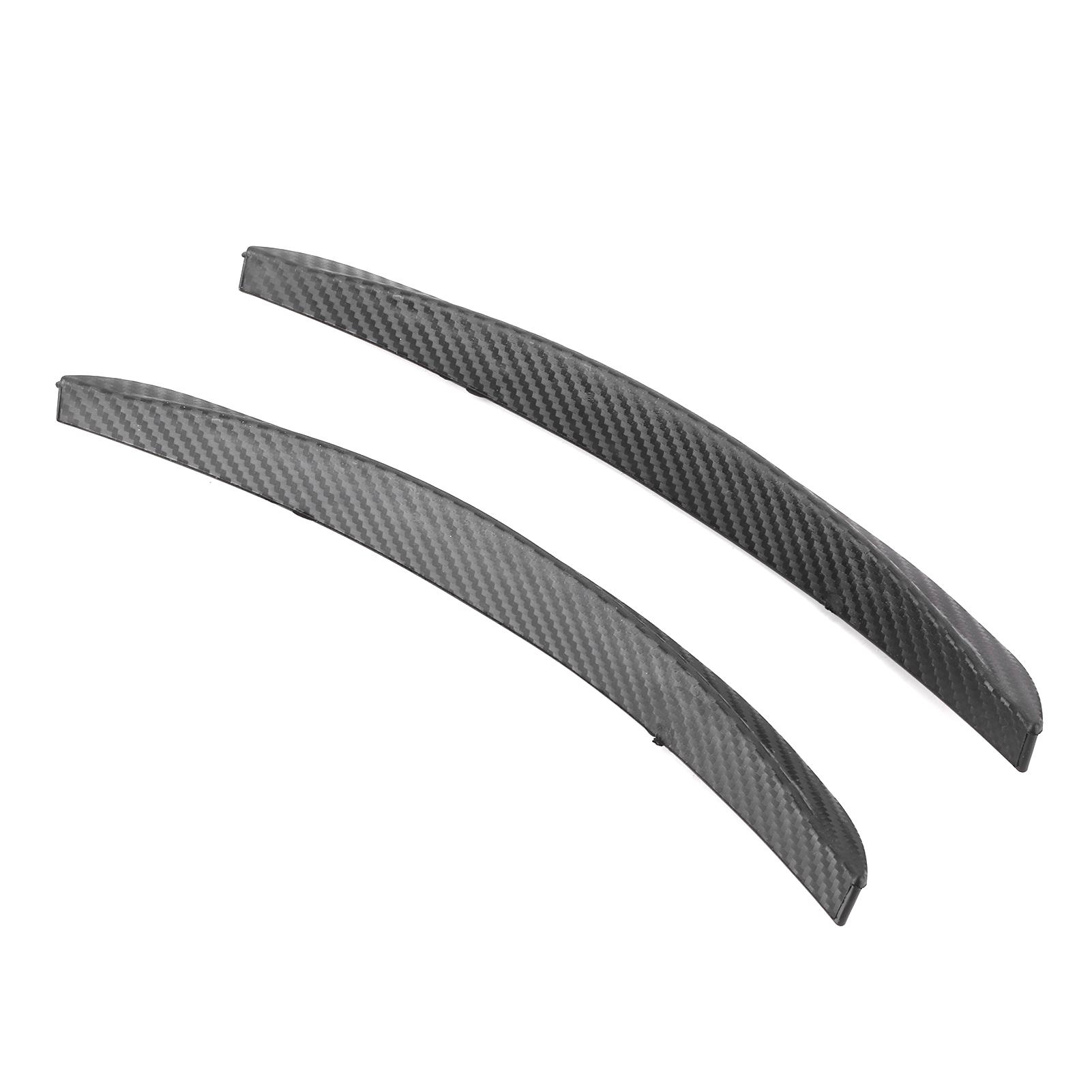 

2 шт. 250 мм 9,84 дюйма Декоративные полосы для колес в стиле карбонового волокна Защита бровей Универсальные