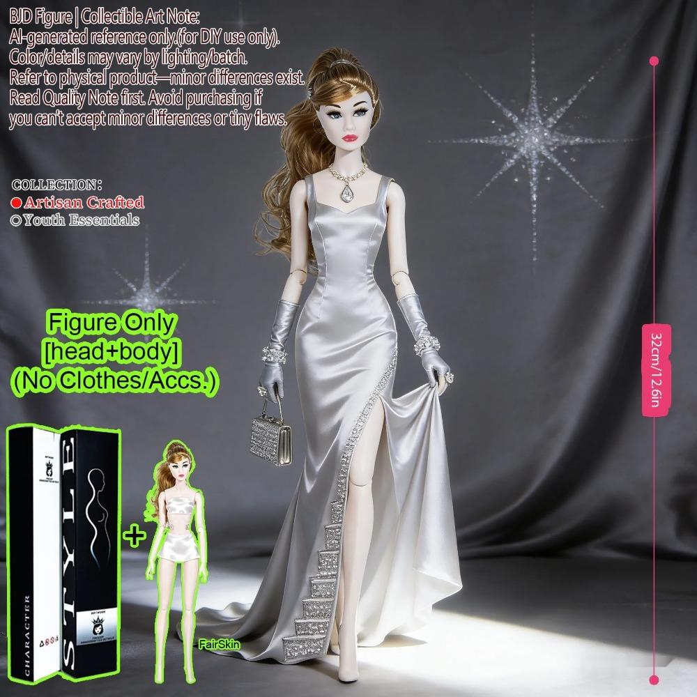 1/6 Scale Fashion BJD Doll 12 Joint Articulated Body Art Collection Doll For Home Decor