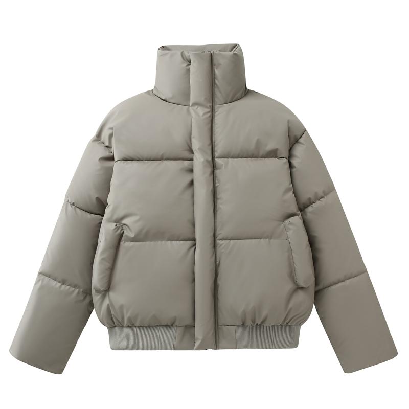 

Модные зимние куртки женские короткие парки свободные повседневные толстые теплые верхние одежды женские пальто 3XL хаки