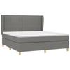 3128702 vidaXL Divan Bed with Mattress Dark Grey 180x200cm Fabric