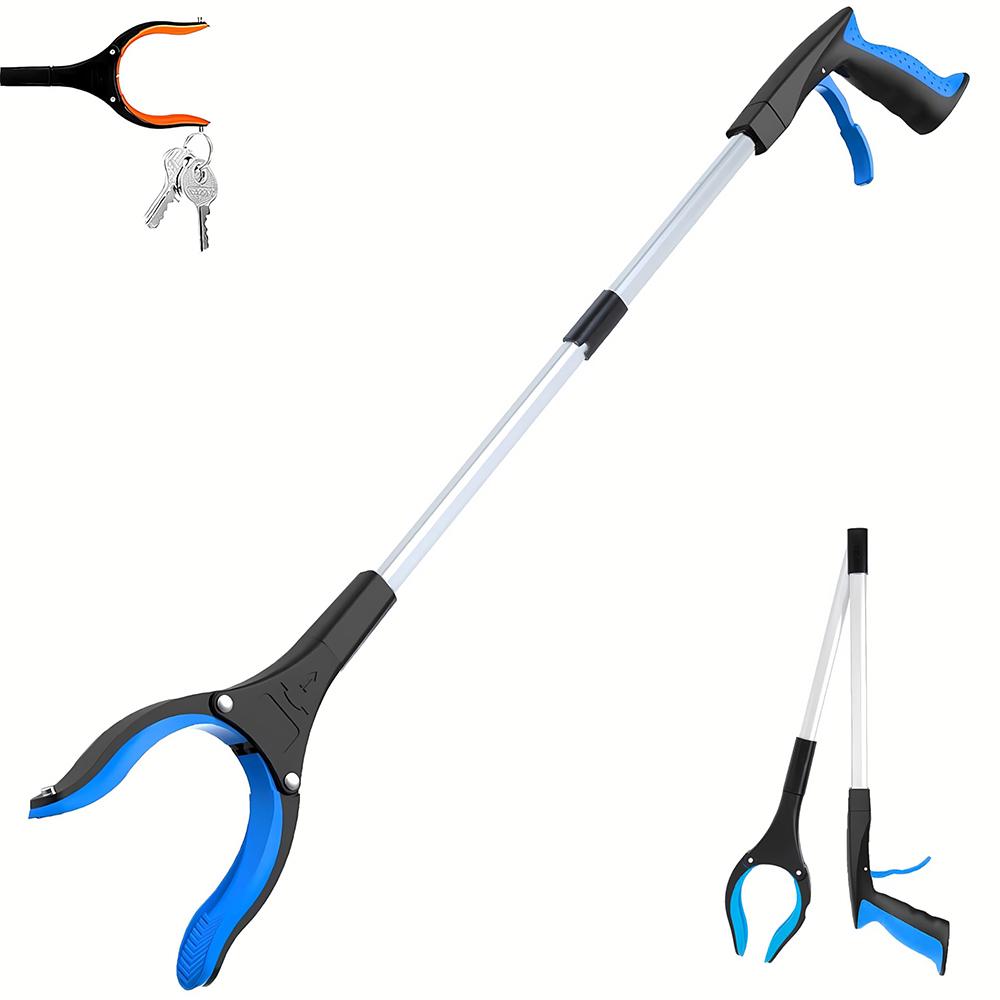 32" Grabber Reacher Tool Foldable Reacher Grabber Pickup Tool W/ 360° Rotating Jaw&Magnet Trash Picker Upper Lightweight Grabber