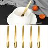 5PCS Appetizer Dessert Spoon Serving Spoon Demitasse Spoons Espresso Spoon Stainless Steel Teaspoon Mini Tea Spoon Tableware