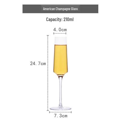 LISM Crystal Champagne Flutes Set