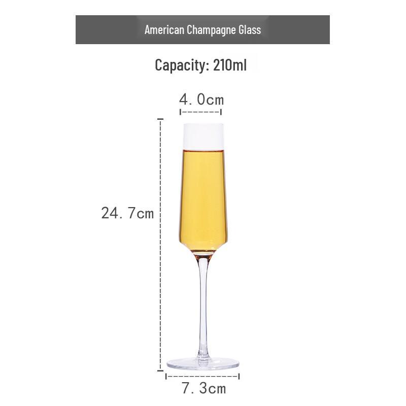 LISM Crystal Champagne Flutes Set