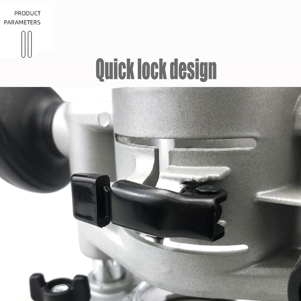 Compact Aluminum Plunge Router Bracket Milling Trimming Machine Base Trimming Milling Grooves Opening Carving Rack