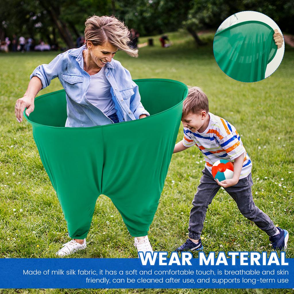 Milk Fiber Fabric Pant Yard Game Set Good Elasticity Freaky Party Game Pant Parent Child Interaction for Outdoor Party Adult