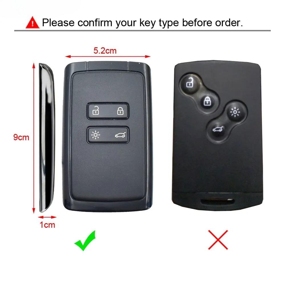 Leather Car Key Cover Bag for Renault Captur Megane Clio Dacia Duster Sandero Stepway Remote Fob Shell Case