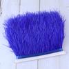 1 Meter Ostrich feather Trim Ribbon Dyed Various Long Ostrich Fringe 8-10CM feathers for crafts Dress/skirt Sewing Accessory