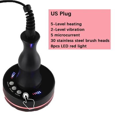 Electric Meridian Brush Massager Scraping Lymphatic Cupping Guasha Device Vibrate Anti Cellulite Massager Fat Burner Weight Loss