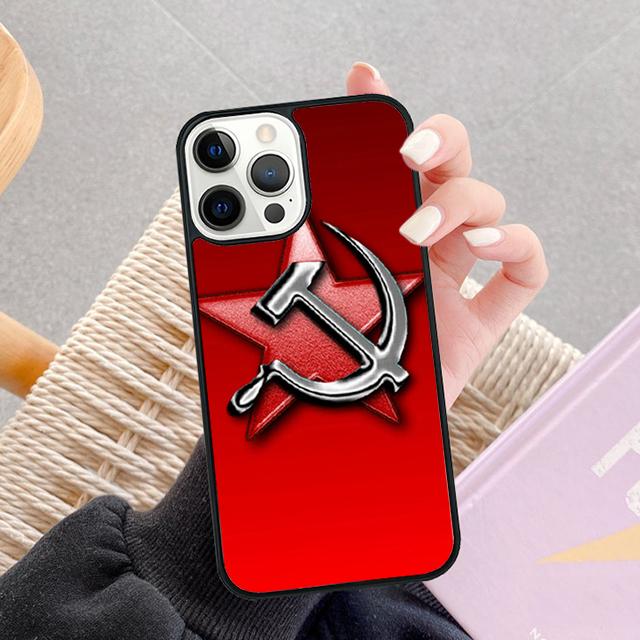 USSR Flag Soviet Union Phone Case For iPhone 17 Air 13 12 14 15 16 Cover For Apple Pro Max Plus Coque