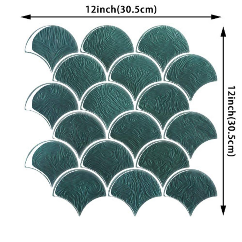 PVC 3D Wall Stickers Waterproof Kitchen Backsplash New Imitation Wall Tiles  For Home Decor