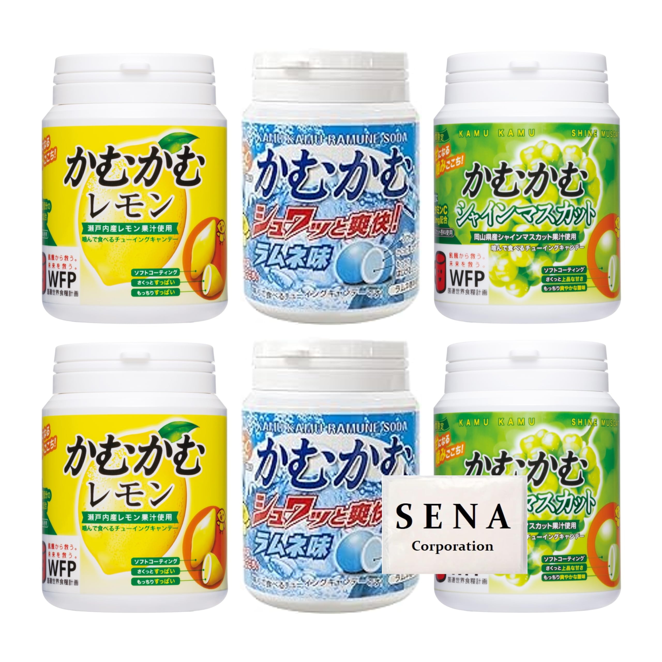 

Kamu Kamu Лимон 3 2 из 6 бутылок всего Блестящая бутылка, 120 г, вкусы, каждая, (Лимон, Мускат, Рамунэ)