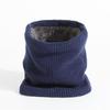 2025 Autumn-Winter Velvet Knit Neck Warmer: Windproof, Warm, Versatile Scarf in Solid Color
