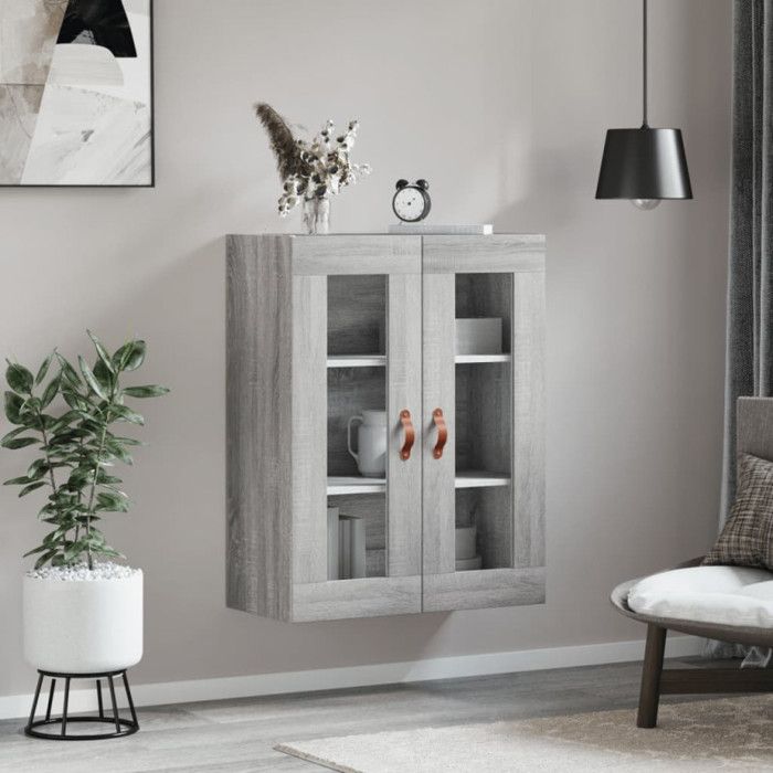 VidaXL Armoire murale sonoma gris 69,5x34x90 cm 828458