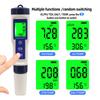 PH Tester 5 IN 1 PH Temperature TDS EC Salinity Meter Digital Waterproof With Automatic Calibration Function Water Quality