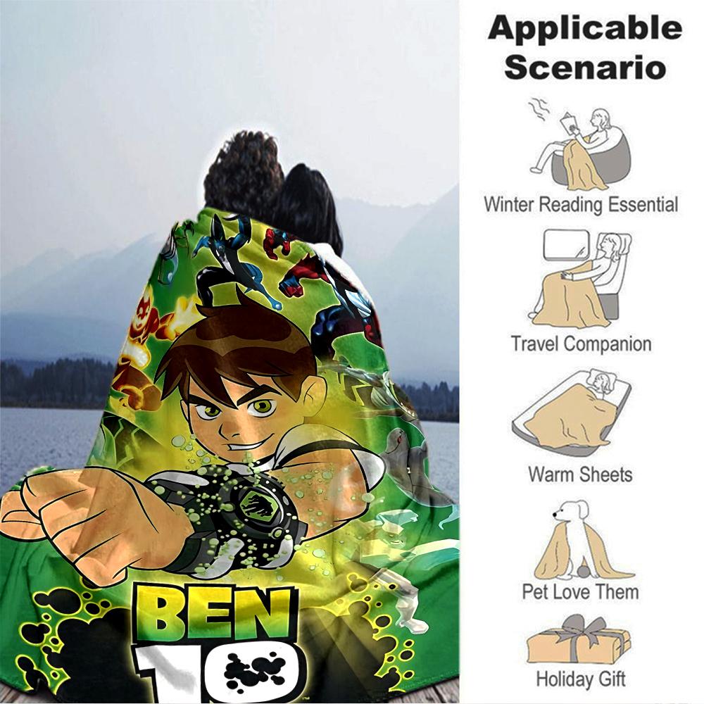 Ben Alien Adventures Blanket Soft Throw Blanket For Home Bedroom Bed Sofa Travel Office Solid Christmas Blanket