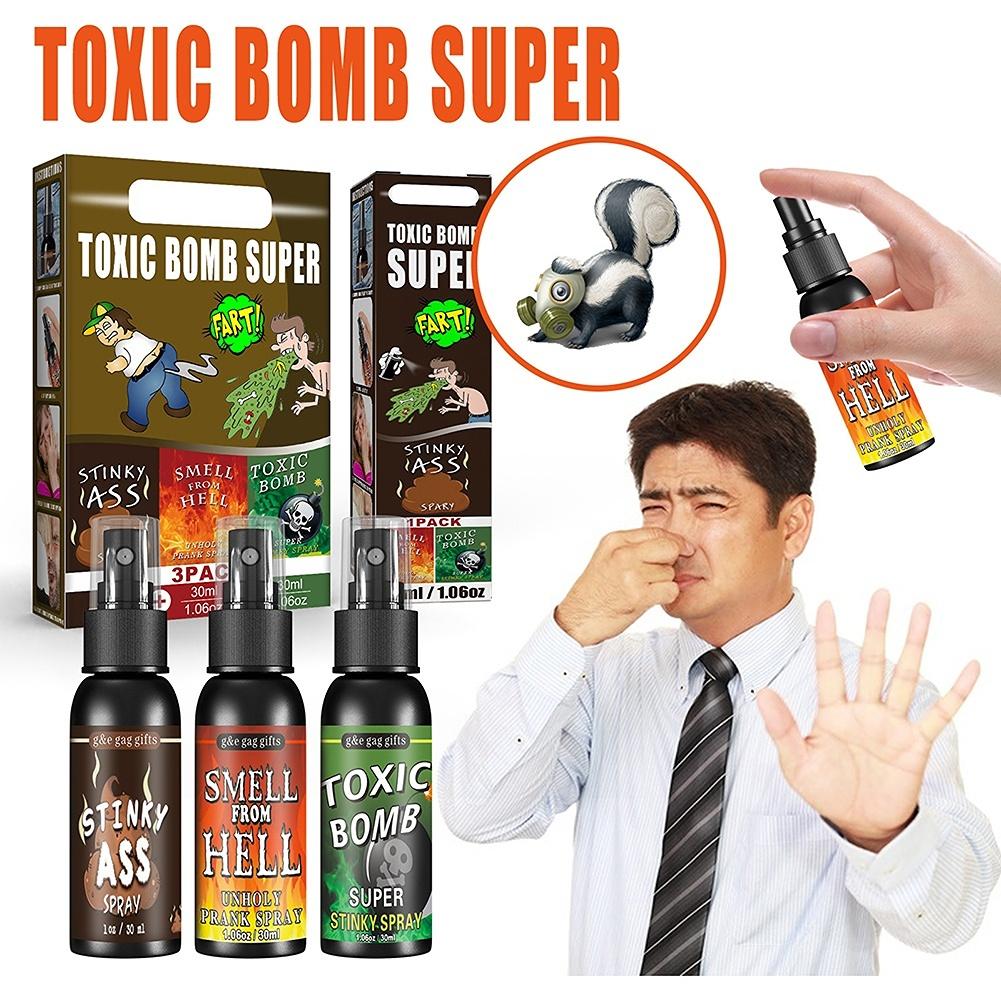 30ml Osuruk Spreyi 1/2 ADET Sıvı Osuruk Şakası Şaka Sprey Kutusu Toksik Olmayan Kokuşmuş Şaka Kaka Kokulu Aksesuarlar Cadılar Bayramı Parti Malzemeleri