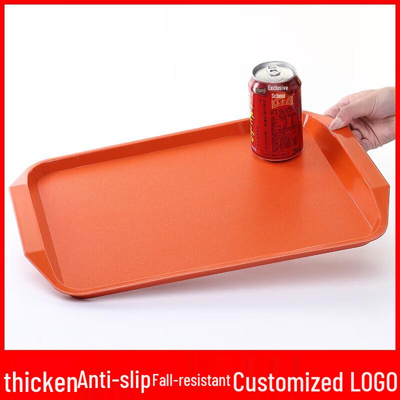 Commercial Rectangular Non-Slip Melamine Serving Tray