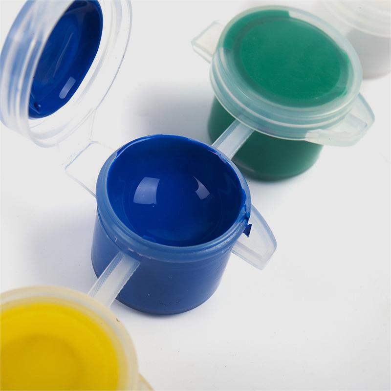 DIY Graffiti Acrylic Paint Set for Kids - Six-Compartment Box for Kindergarten Art Projects