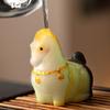 Creative Change Color Small Horse Shape Ornament Micro Landscape Tea Pet Indoor Desktop Decoration Resin Crafts Accessories, 1Pc