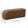 Supportive Curved Armrest Cushion Lightweight Sofa Pillow Compact Couch
